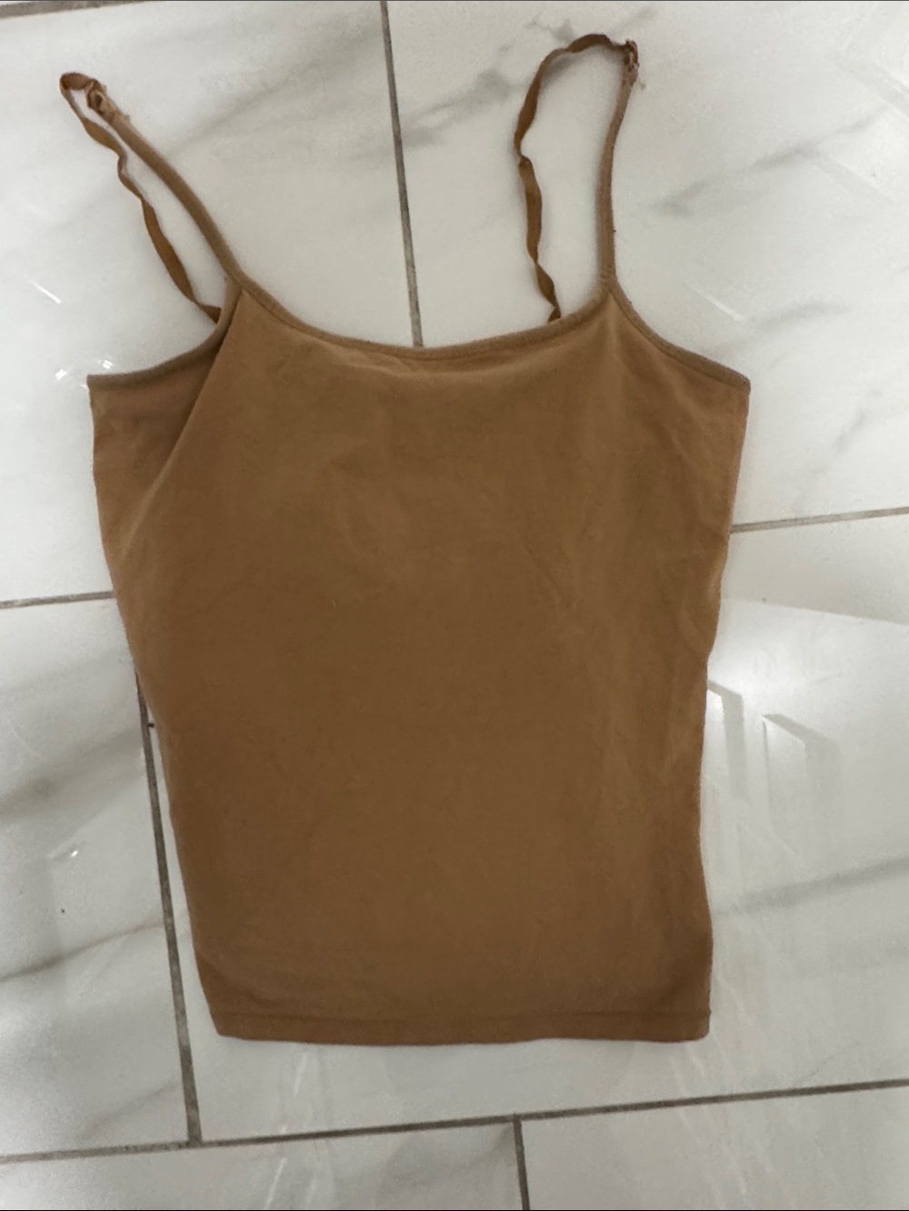 Express Caramel Brown Spaghetti-Strap Camisole